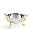 Lovebirds Silver & Gold Nut Bowl
