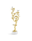 Lovebirds Silver & Gold Candelabra
