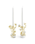 Michael Aram Butterfly Ginkgo Gold Candleholders S/2