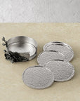 Michael Aram Black Orchid Drink Coaster Set