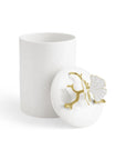 Michael Aram Butterfly Ginkgo Gold Porcelain Canister