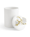 Michael Aram Butterfly Ginkgo Gold Porcelain Canister