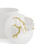 Michael Aram Butterfly Ginkgo Gold Porcelain Canister