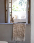 Michael Aram Butterfly Ginkgo Throw Stone and White