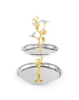 Michael Aram Lovebirds Silver & Gold Etagere