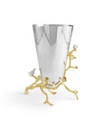 Michael Aram Lovebirds Silver & Gold Medium Vase