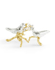 Michael Aram Lovebirds Silver & Gold Pair Decorative Object (2 pc)
