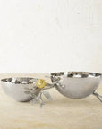 Michael Aram Pomegranate Silver & Gold Double Bowl