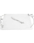 Michael Aram Silver Orchid Cheeseboard with Knife