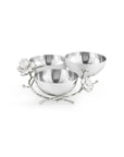 Michael Aram Silver Orchid Triple Bowl