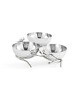 Michael Aram Silver Orchid Triple Bowl