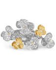 Orchid Cluster Ring with White Diamonds