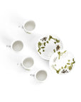 Michael Aram Anemone Painted Demitasse Set of 4