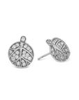Michael Aram Botanical Leaf Earrings with Diamonds