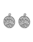 Michael Aram Botanical Leaf Earrings with Diamonds