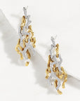 Michael Aram Branch Coral Chandelier Earrings with Diamonds
