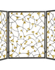 Michael Aram Golden Ginkgo Decorative Fireplace Screen