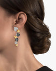 Michael Aram Orchid Earrings with Diamonds