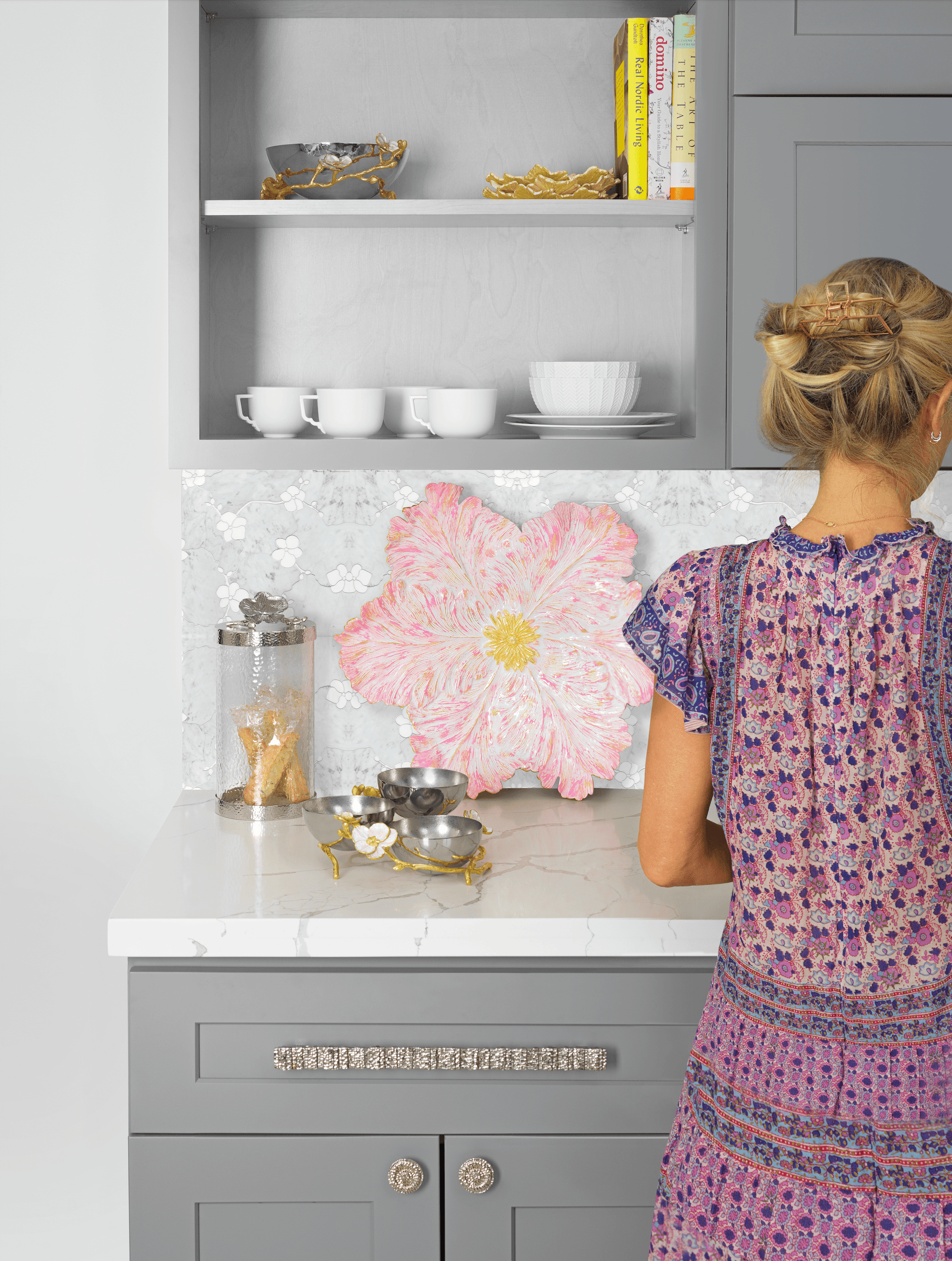 How to Decorate A Large Kitchen Island - Michael Aram