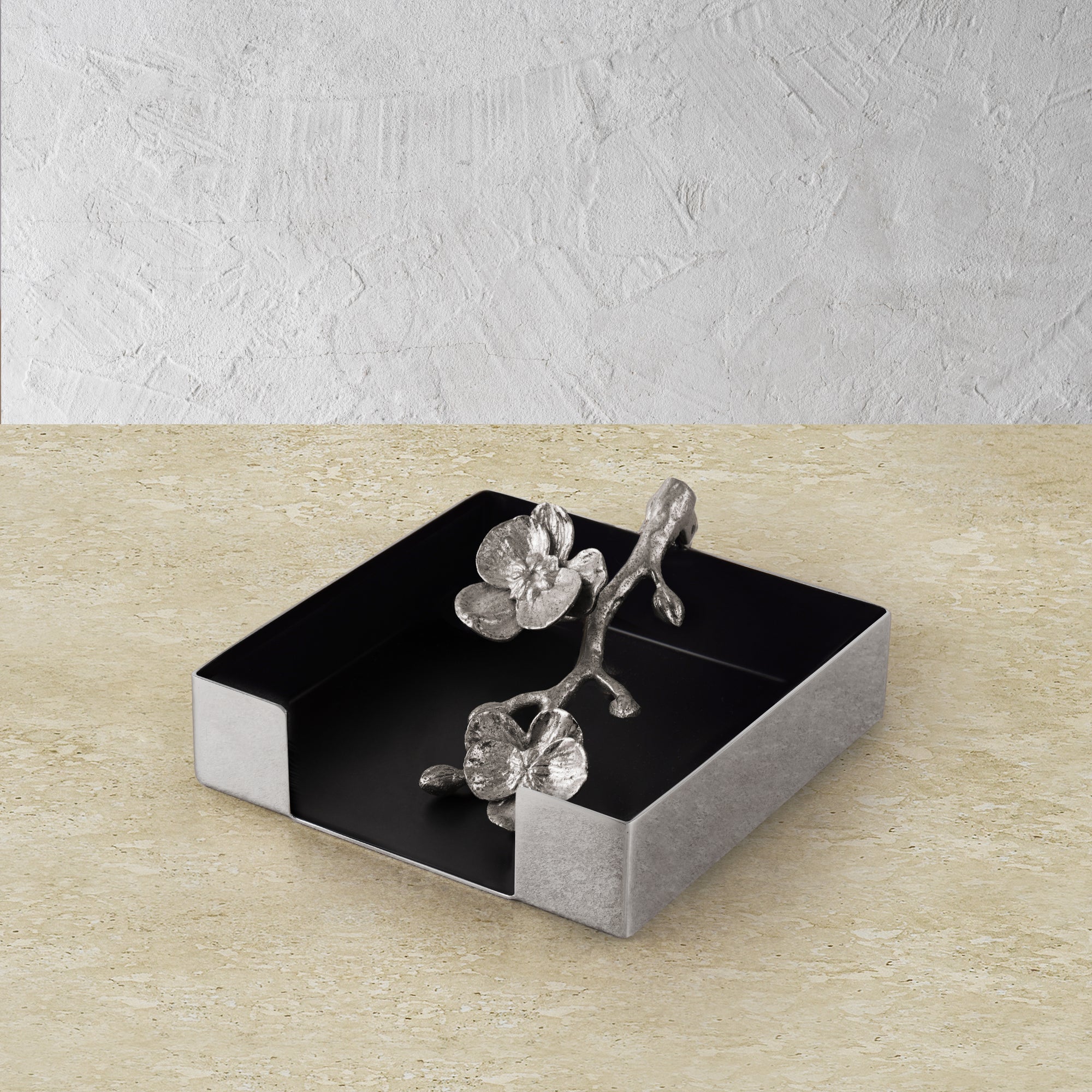 Michael Aram White Orchid Cocktail Napkin Holder