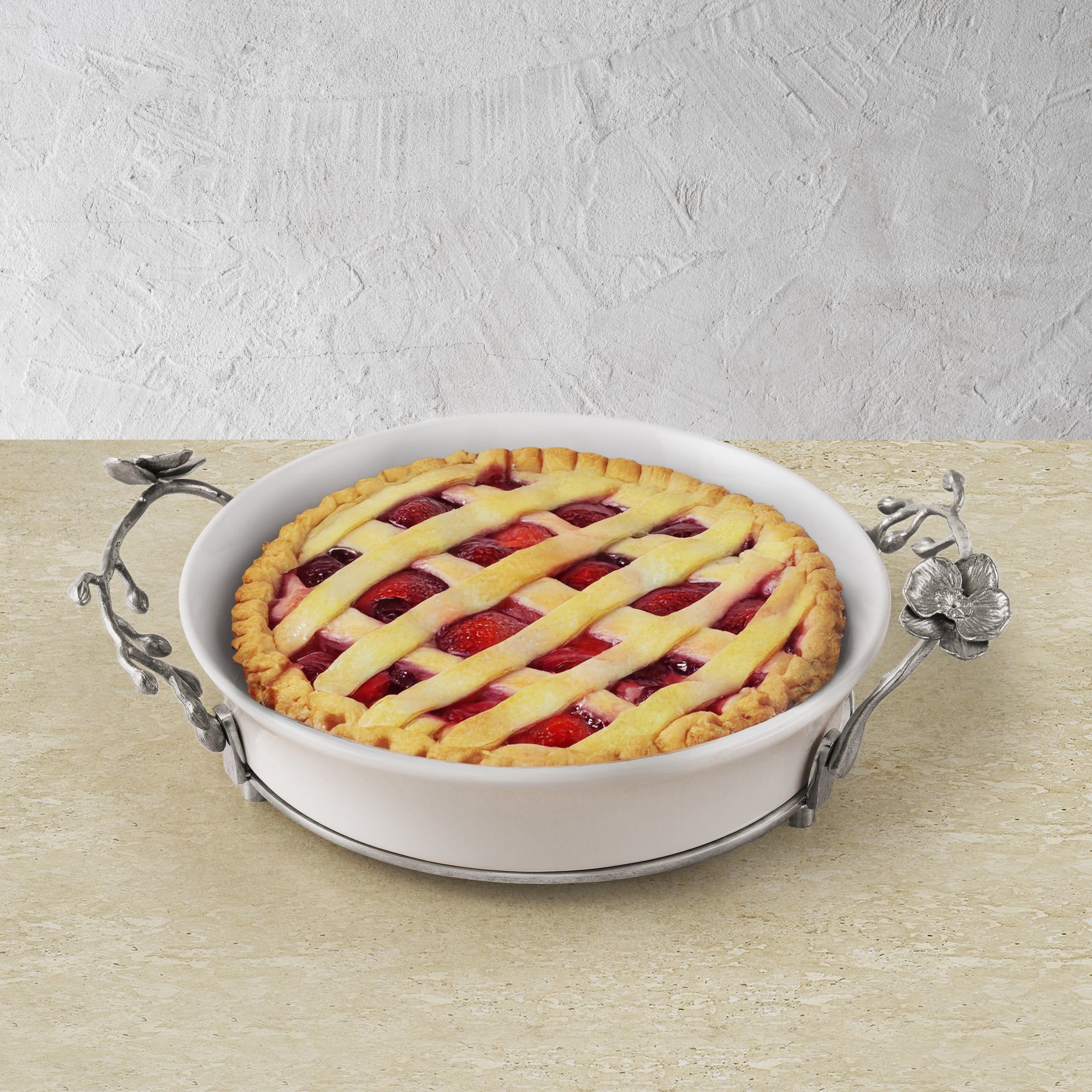 Michael Aram White Orchid Pie Dish