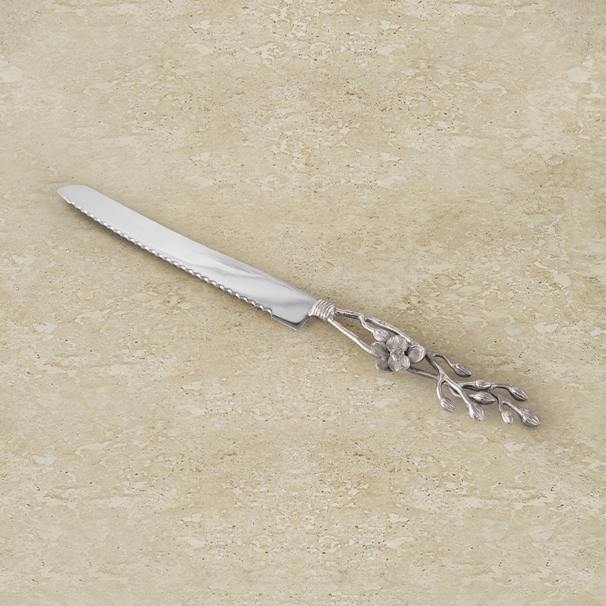 Michael Aram White Orchid Bread Knife