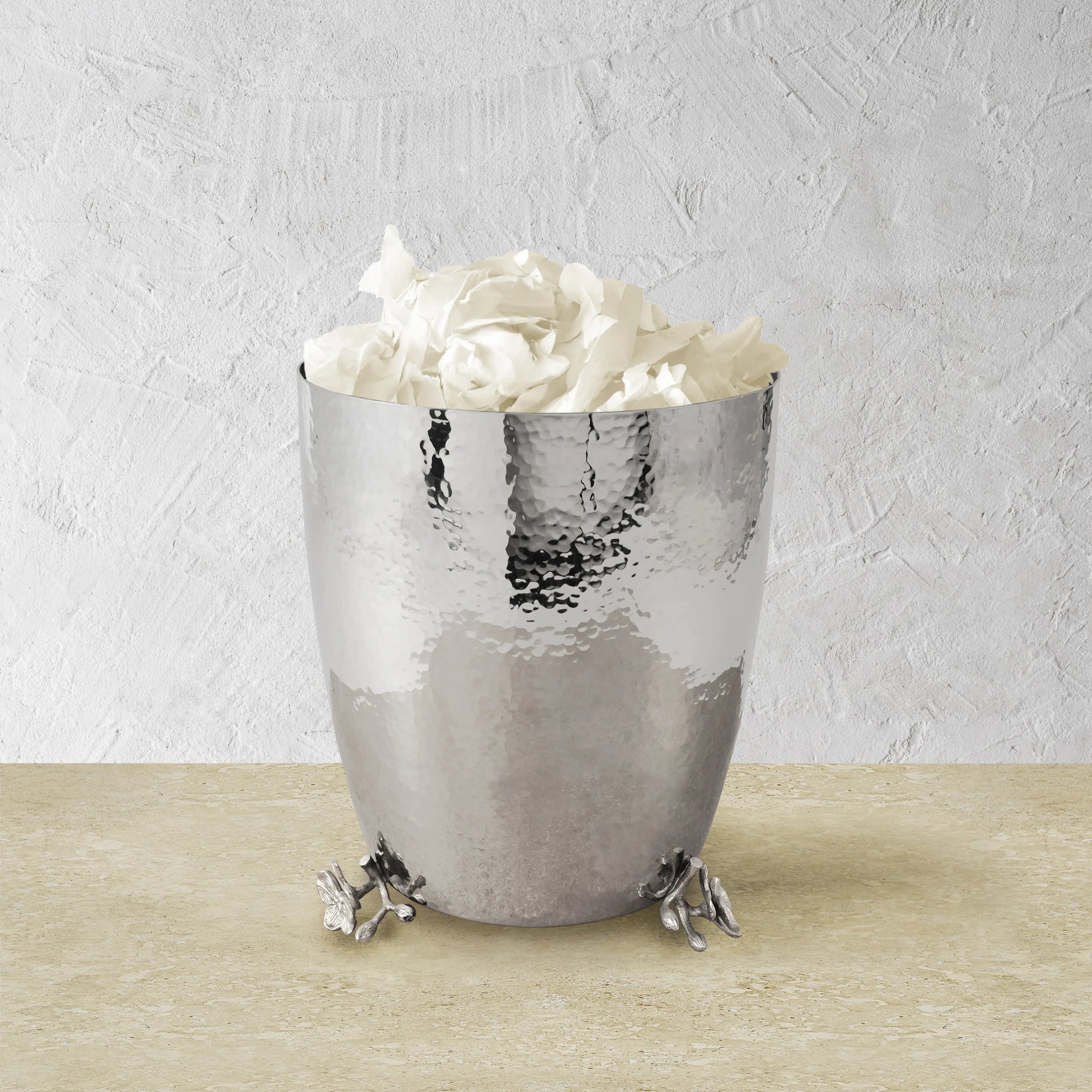 Michael Aram White Orchid Waste Basket