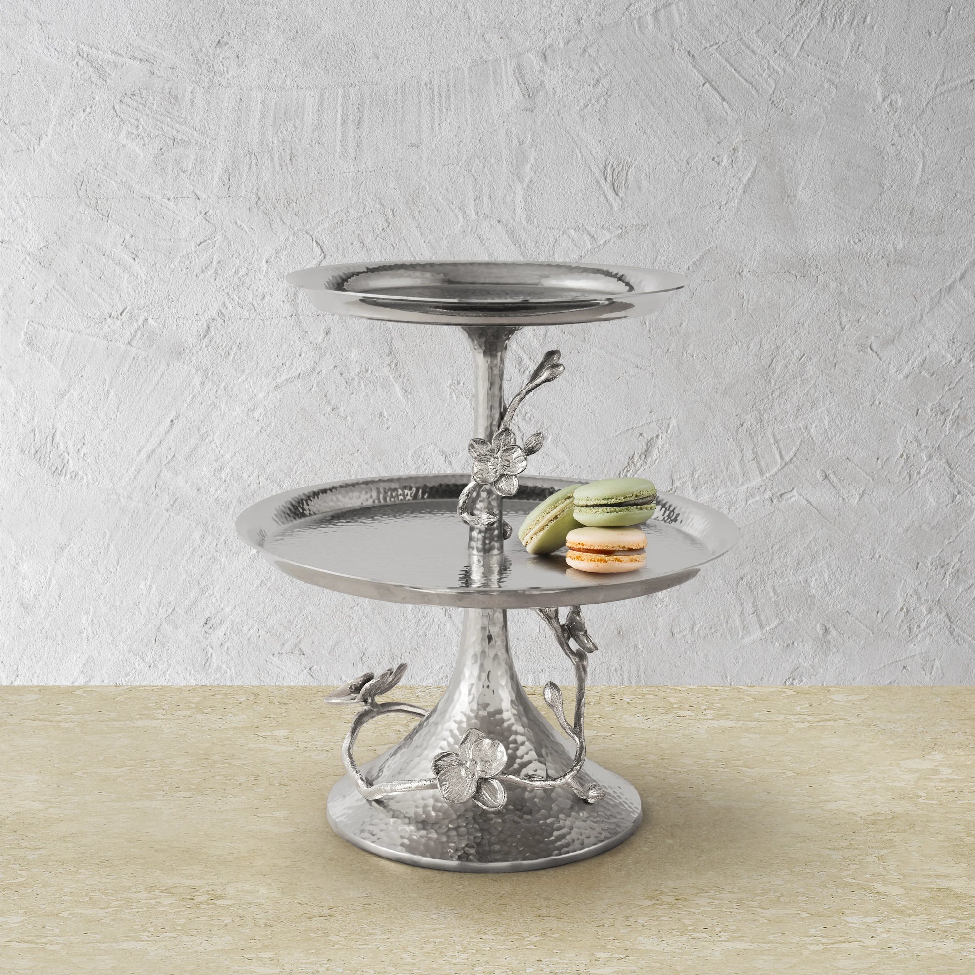 Michael Aram White Orchid 2-Tier Etagere
