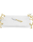 Lovebirds Silver & Gold Chesseboard w Knife