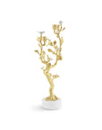 Lovebirds Silver & Gold Candelabra