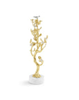 Lovebirds Silver & Gold Candelabra