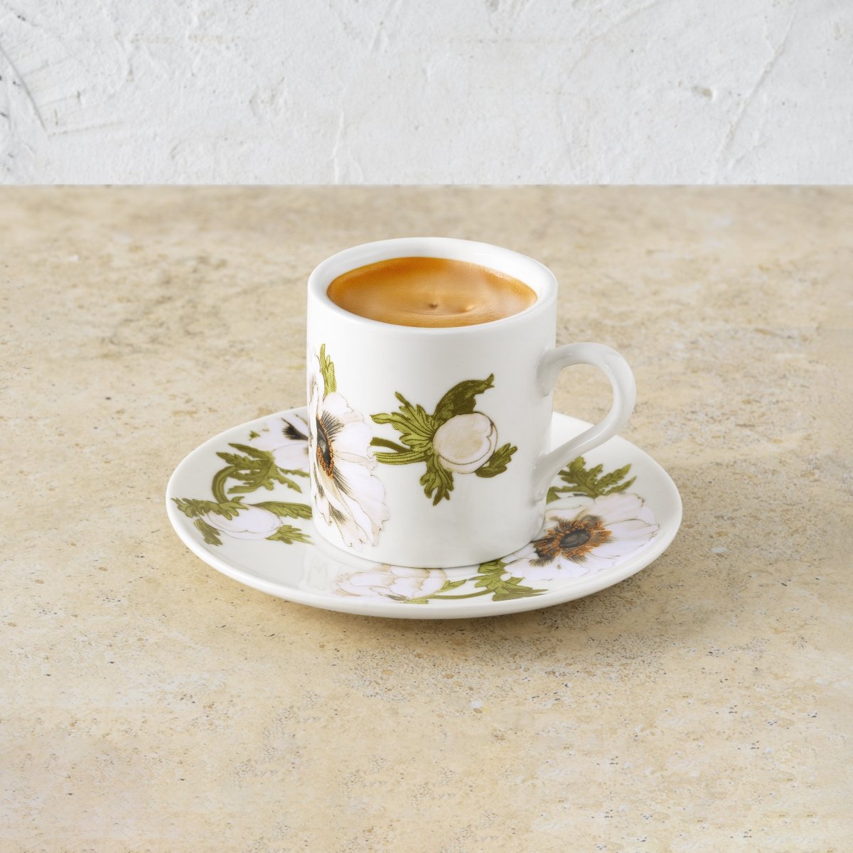 Michael Aram Anemone Painted Demitasse Set of 4