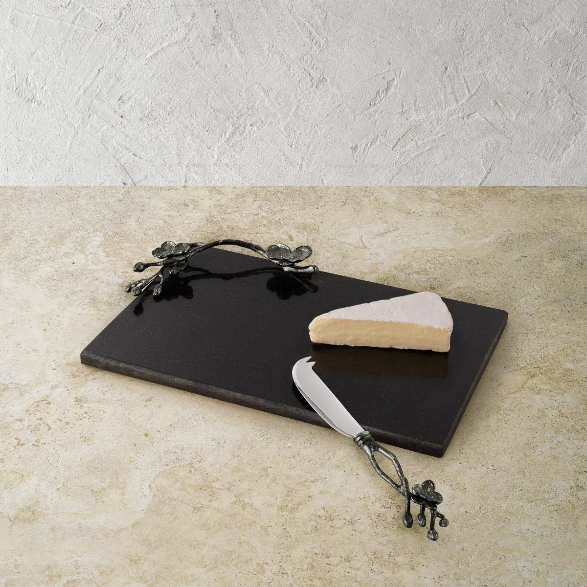 Michael Aram Black Orchid Cheese Board with Knife