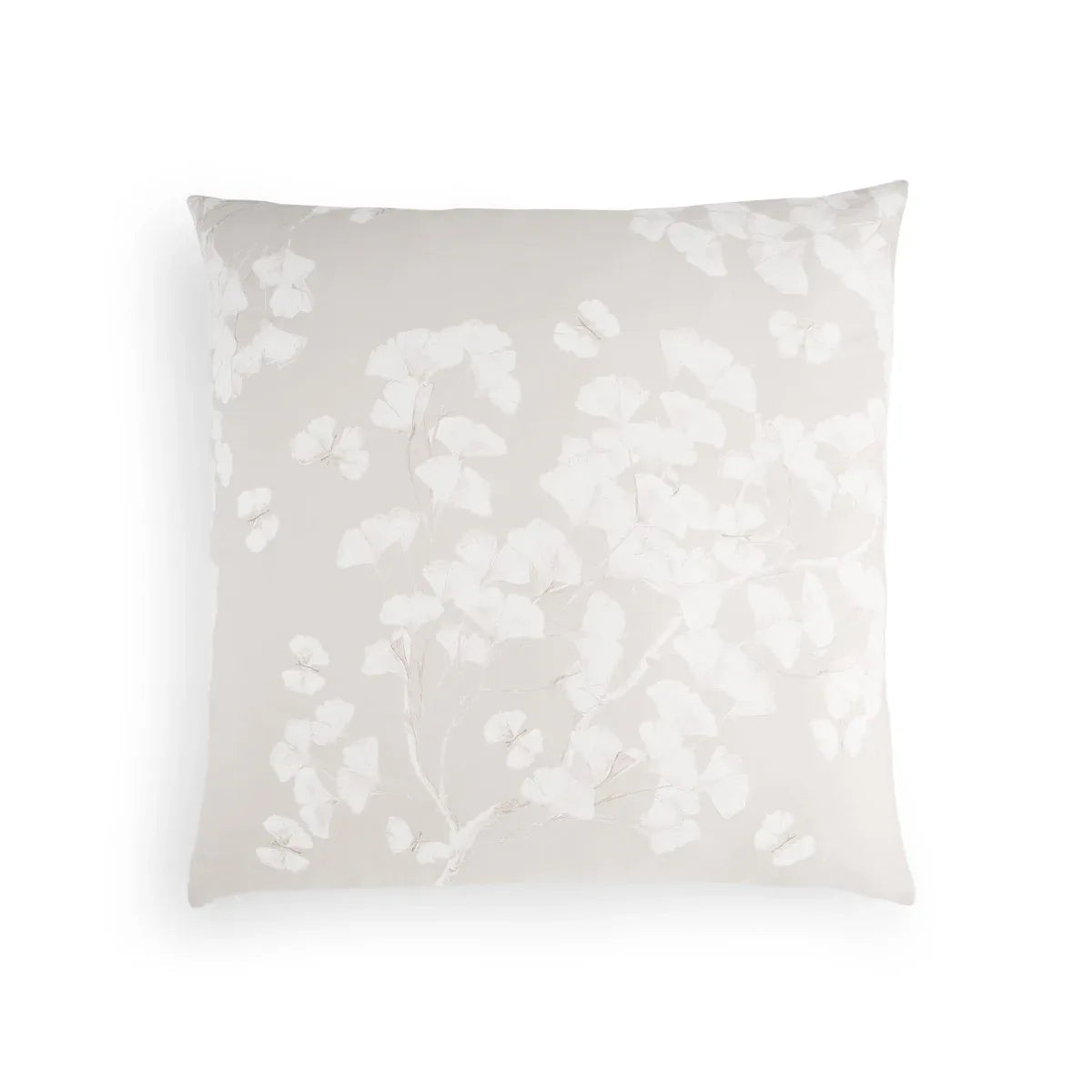 Michael Aram Butterfly Ginkgo Euro Shams - Stone and White