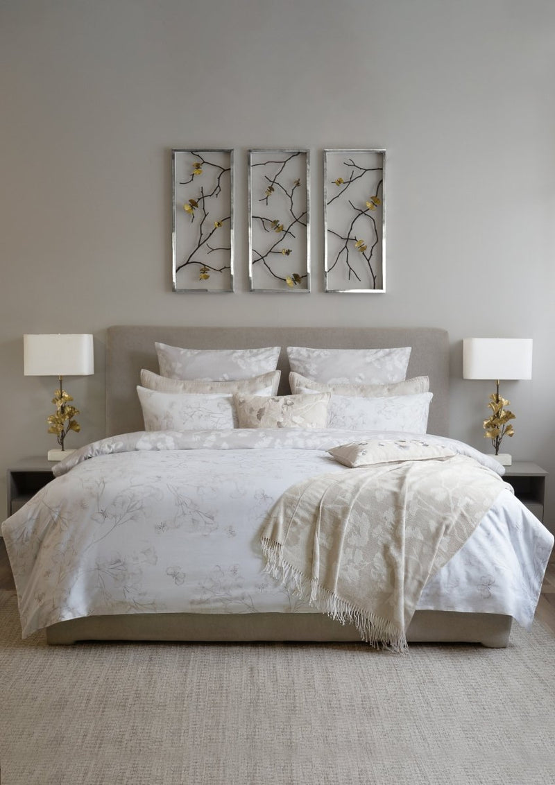 Michael Aram Butterfly Ginkgo King Shams - Stone and White