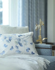 Michael Aram Butterfly Ginkgo Ombre Embroidered Dec Pillow Sky and Crème
