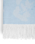 Michael Aram Butterfly Ginkgo Throw Sky and White