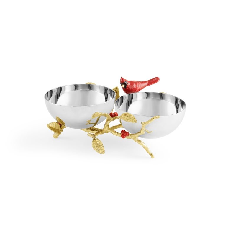 Michael Aram Cardinal Double Bowl
