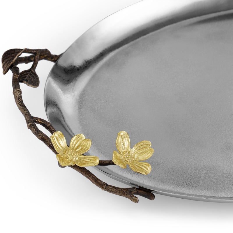 Michael Aram Dogwood Oval Tray