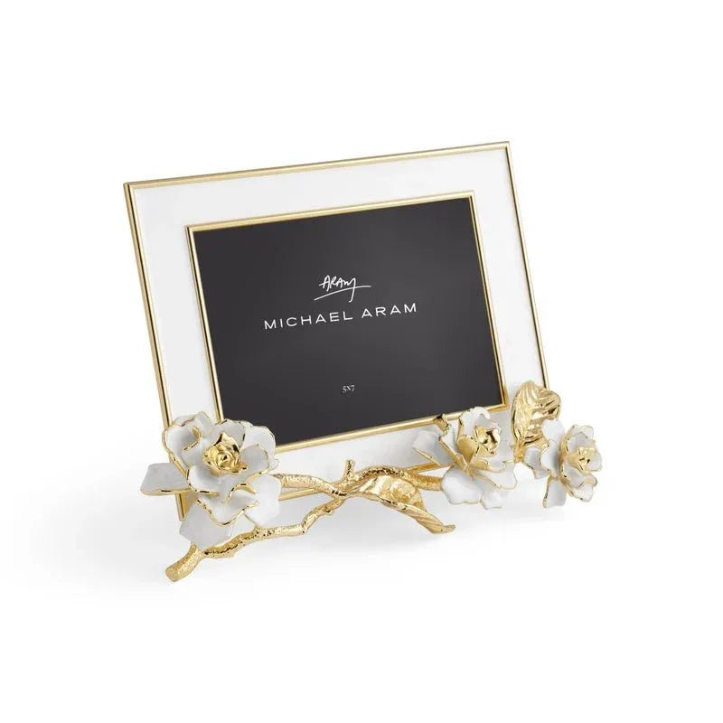 Michael Aram Gardenia Enameled White Frame (5X7)