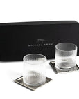 Michael Aram Ivy & Oak Glass and Coaster Gift Set of 2