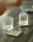 Michael Aram Ivy & Oak Glass and Coaster Gift Set of 2