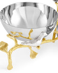 Michael Aram Lovebirds Silver & Gold Double Dish