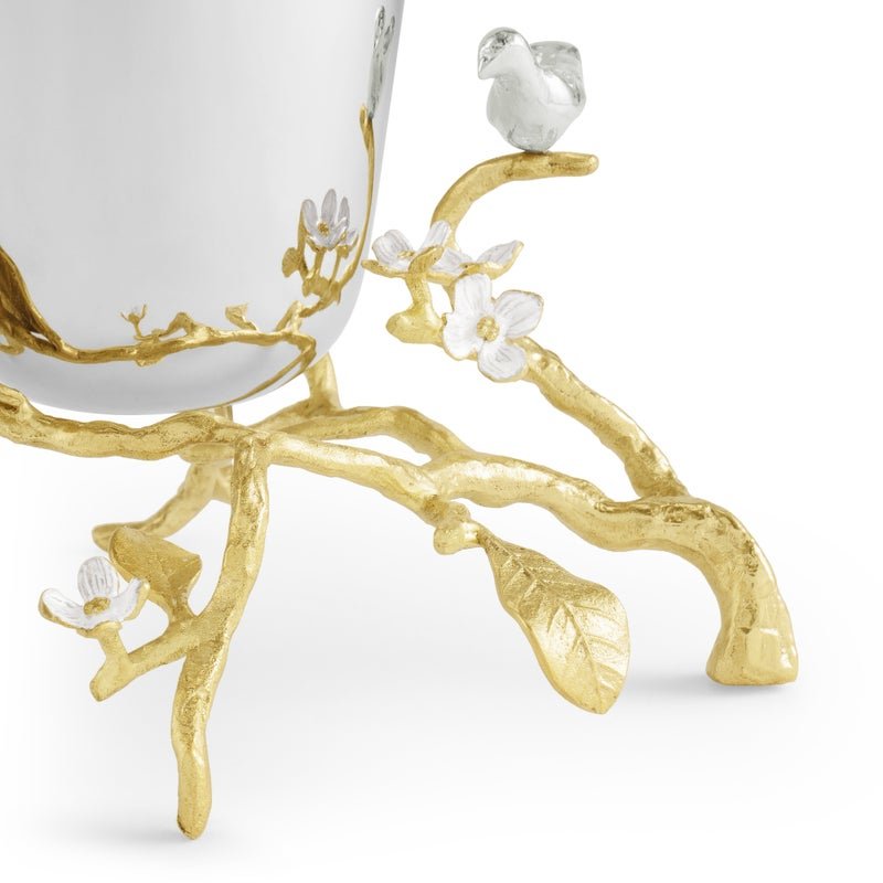 Michael Aram Lovebirds Silver &amp; Gold Medium Vase