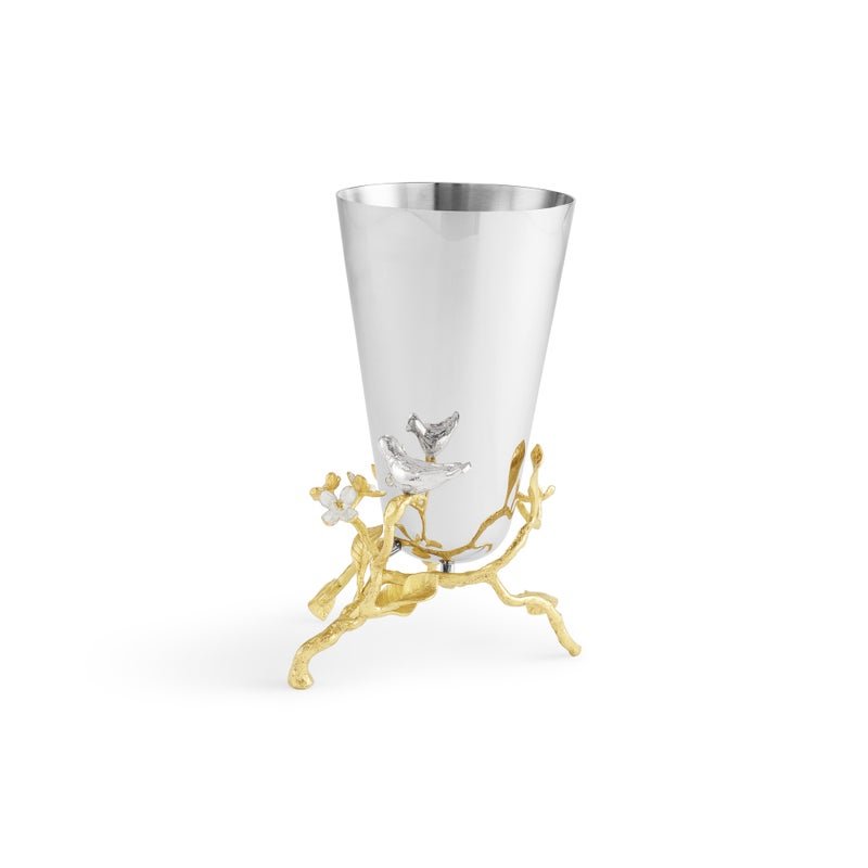 Michael Aram Lovebirds Silver &amp; Gold Small Vase