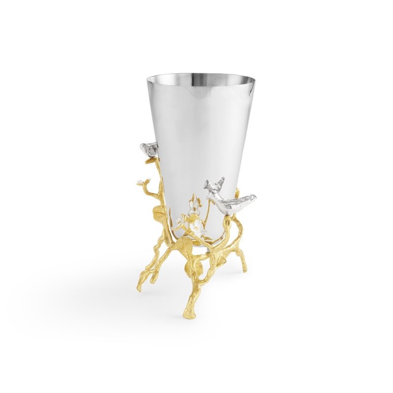Michael Aram Lovebirds Silver &amp; Gold Small Vase
