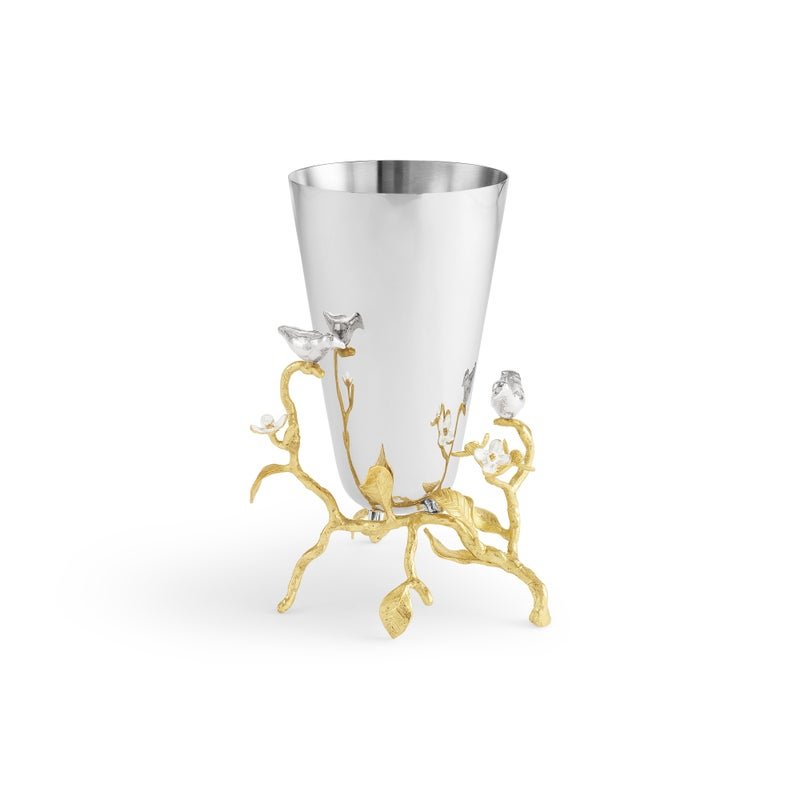 Michael Aram Lovebirds Silver &amp; Gold Small Vase