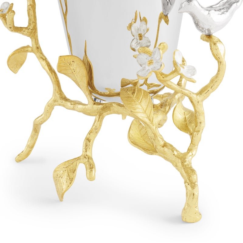 Michael Aram Lovebirds Silver &amp; Gold Small Vase