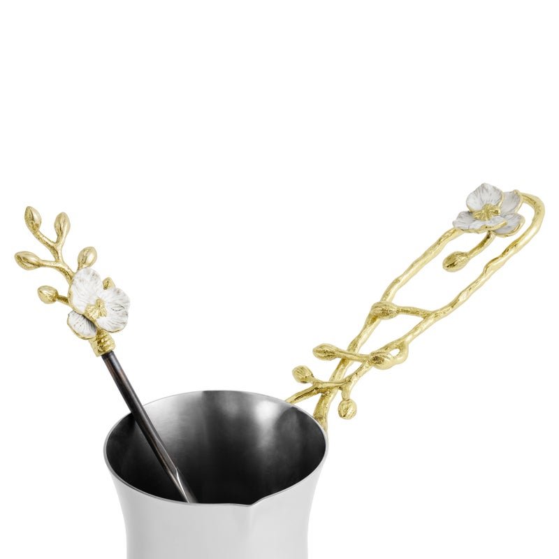 Michael Aram Orchid Coffee Pot with Spoon