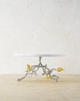 Michael Aram Pomegranate Silver & Gold Cake Stand